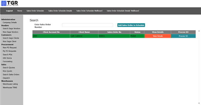 Dispatch - TGR Software Sage Evolution Modules